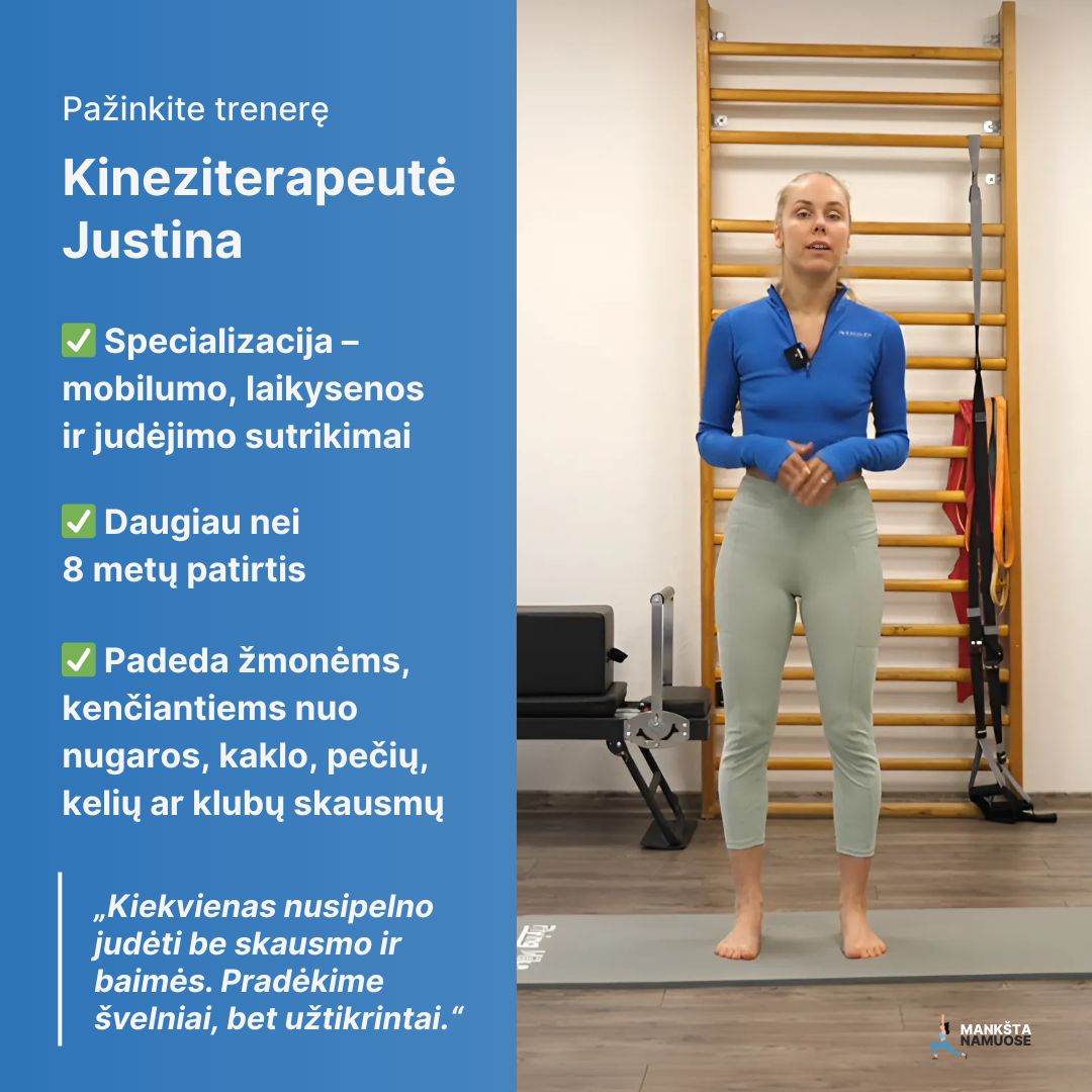 Kineziterapeute Justina Austyne